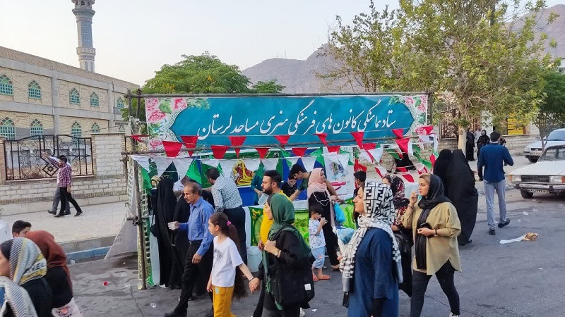 برپايي موکب خدمت رساني ستاد کانون هاي مساجد لرستان در  مهماني سه کيلومتري غدير در خرم آباد